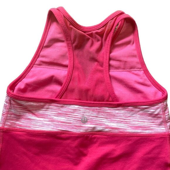 LULULEMON Pink Criss Cross Tank Top SZ 8 - Picture 4 of 8